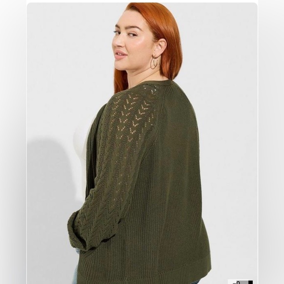 Torrid Pointelle cardigan v neck torrid 2x NWT - Picture 2 of 4